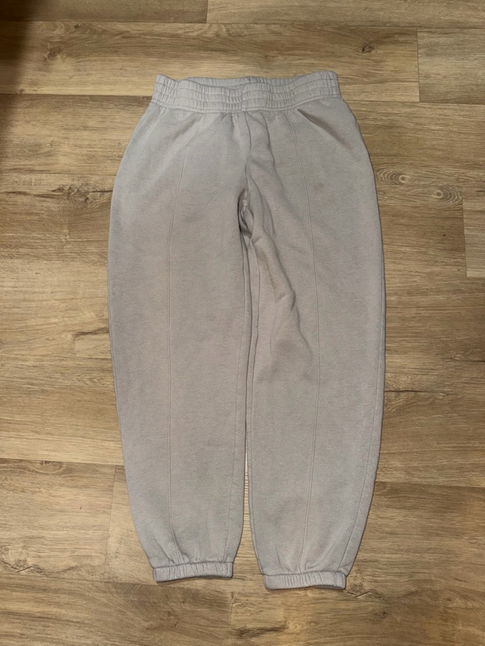 Women's Elastic-Waist Joggers - Light Gray